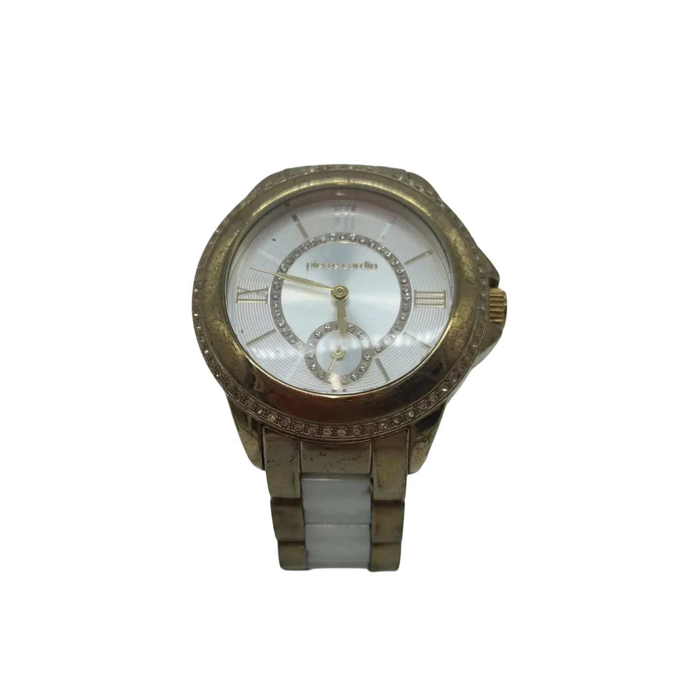 Ladies White/Gold Pierre Cardin Analogue Watch 5425 (WL)