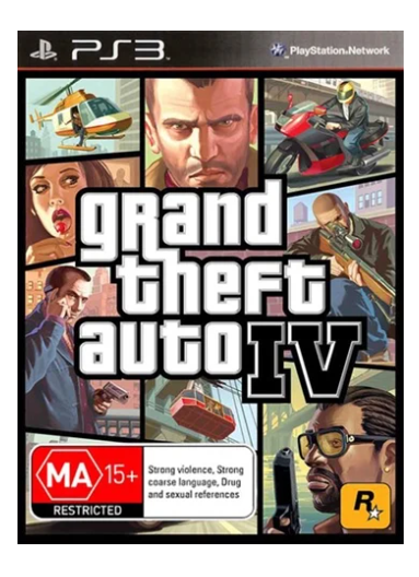 Sony PS3 Game Grand Theft Auto $ IV With Manual – Good Condition