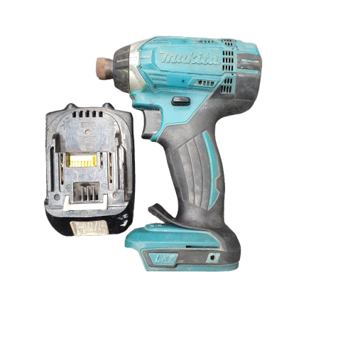 Makita Impact Drill Blue With Battery And Drill Piece (MR)