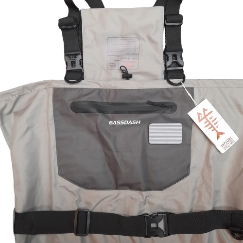 BASSDASH BG2032 Grey Fishing Overalls Size XXL (LN)