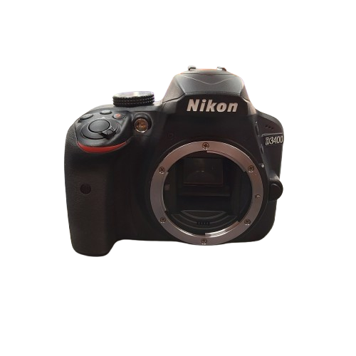 Nikon Digital Camera D3400 With Battery Charger, Strap And Carry Bag (CP)