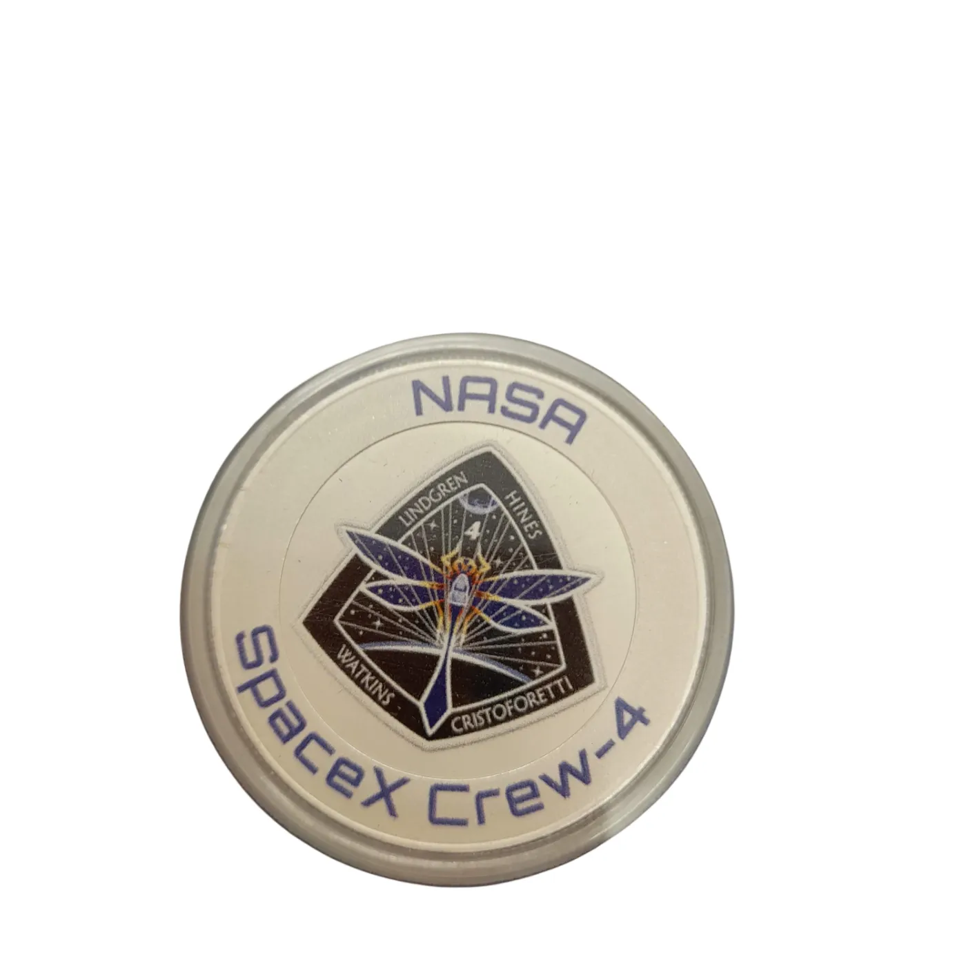 Lindgren Hines NASA SpaceX Crew Silver Plated Coin – 43mm – Limited Edition 5000 (WR1376187)