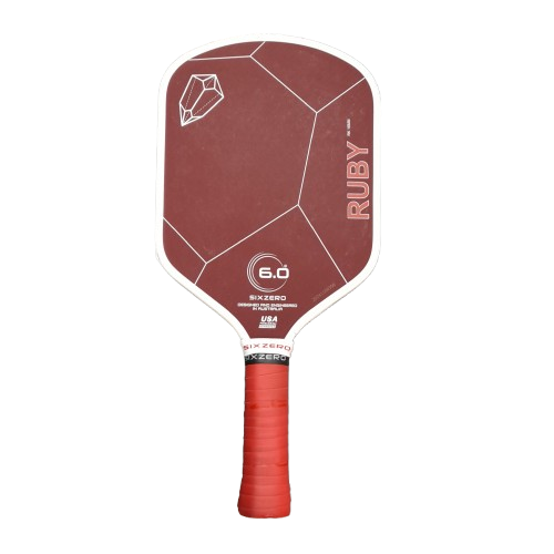 Six Zero Ruby 14mm Pickleball Paddle with Protective Case