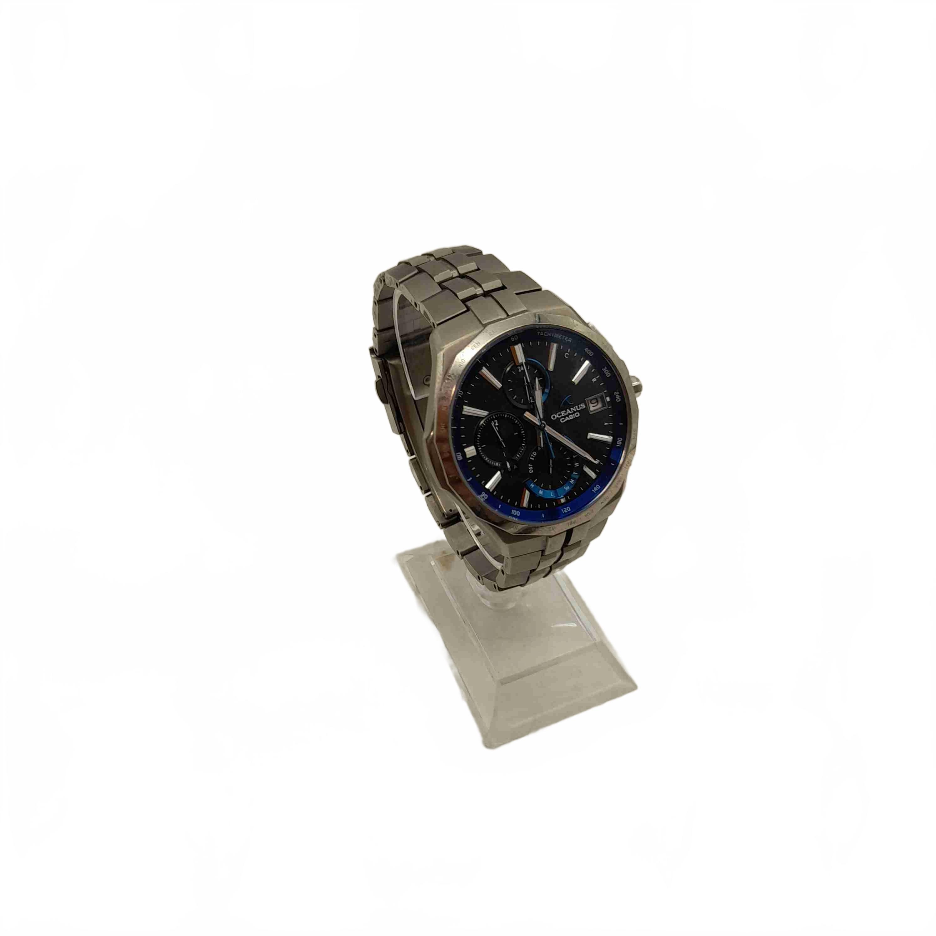 Casio Oceanus OCW-S5000 Manta Silver Blue Watch (WL 1430260)