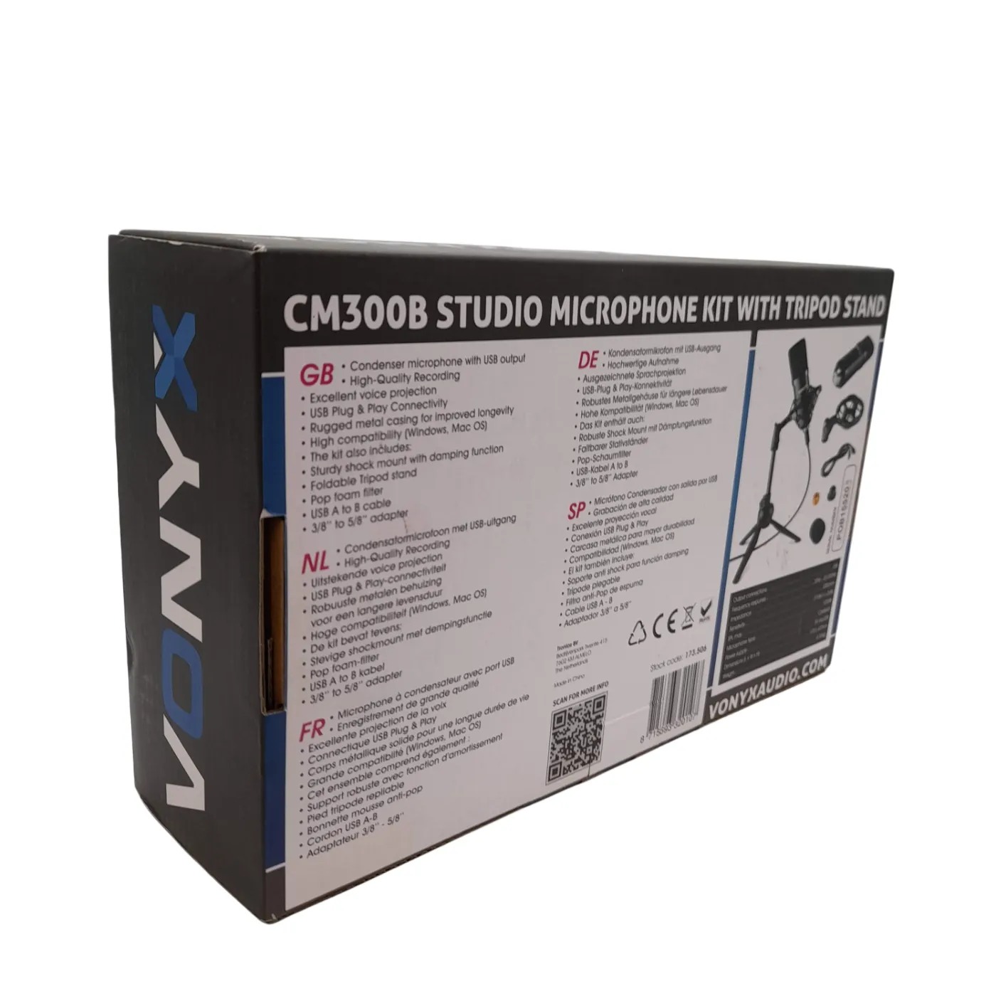 Vonyx CM300B Microphone Kit Black (WL 1420926)