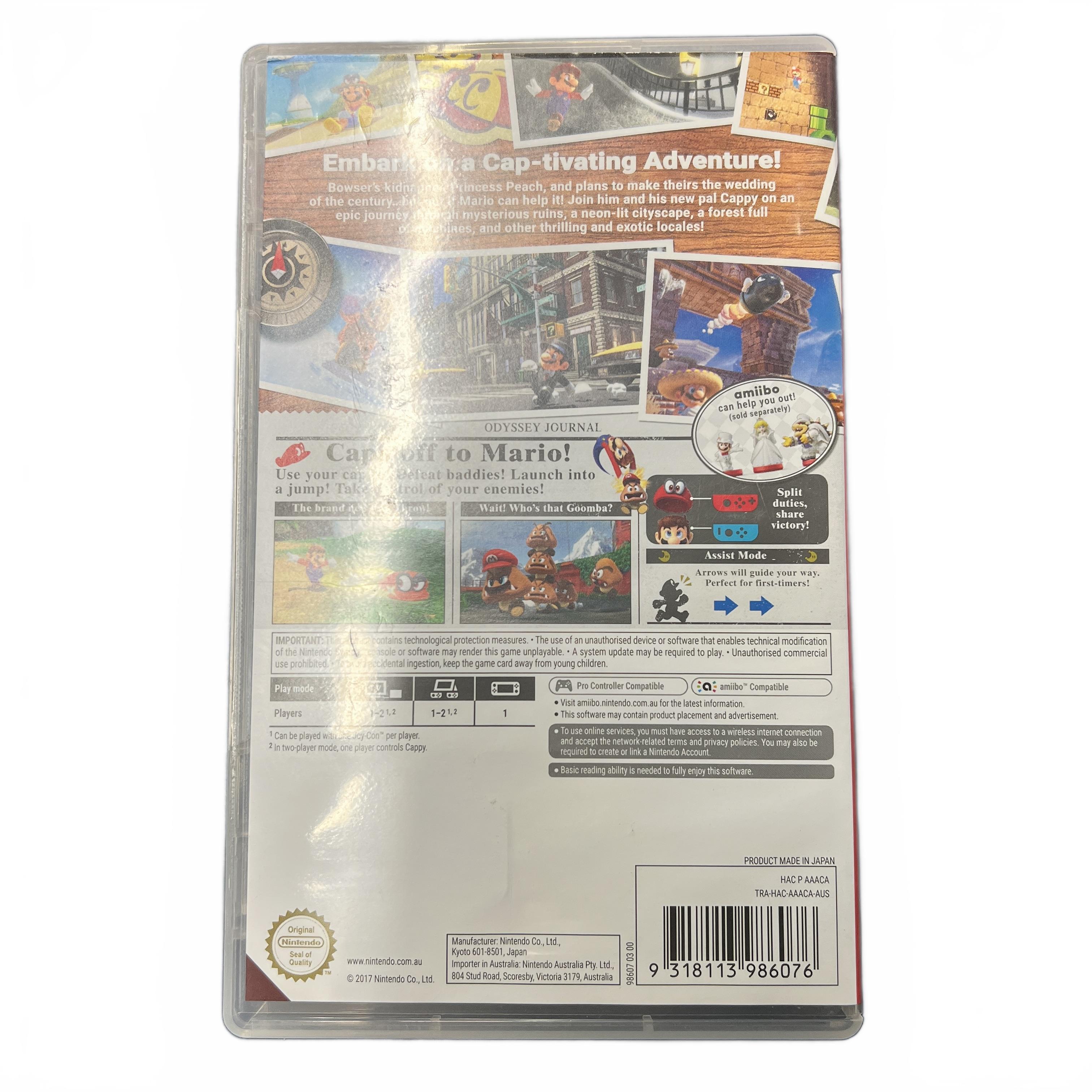 Super Mario Odyssey Nintendo Game (MK)