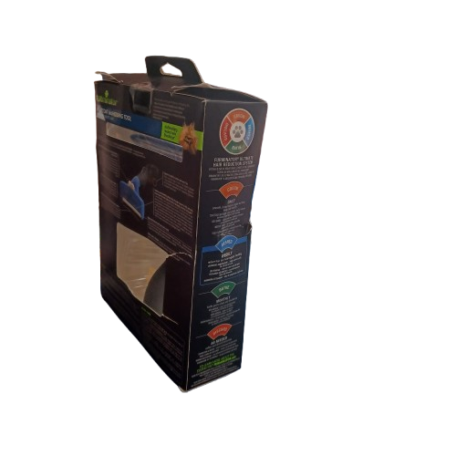 FURminator Undercoat deShedding Tool Packaging is Torn Wear and Tear to Packaging (lel)