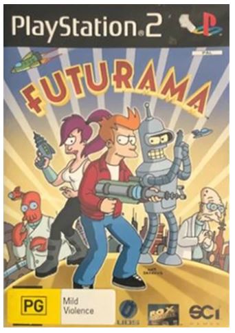 Futurama Playstation 2 Average Condition With Manual
