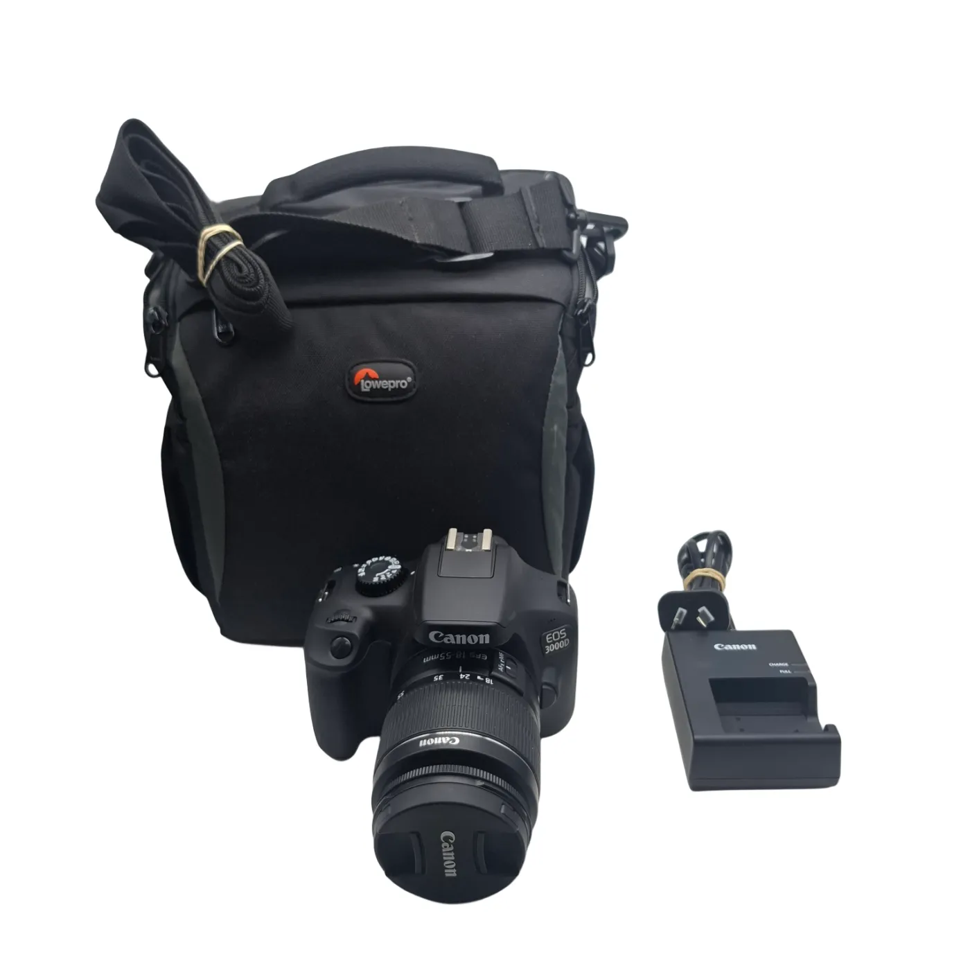 Canon EOS 3000D Black With Bag, Charger and 18-55mm (WR)