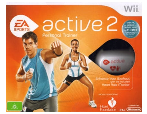 EA Sports Active 2 Personal Trainer Nintendo Wii Game With Heart Monitor – Very Good Condition (CP-1355390)