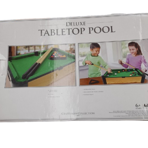 Craftsman Collection Deluxe Tabletop Pool Table MA3152B (LN)