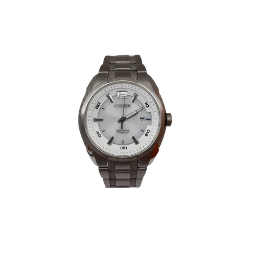 Citizen Eco-Drive E111-S075360 Silver Analog Watch (LN)