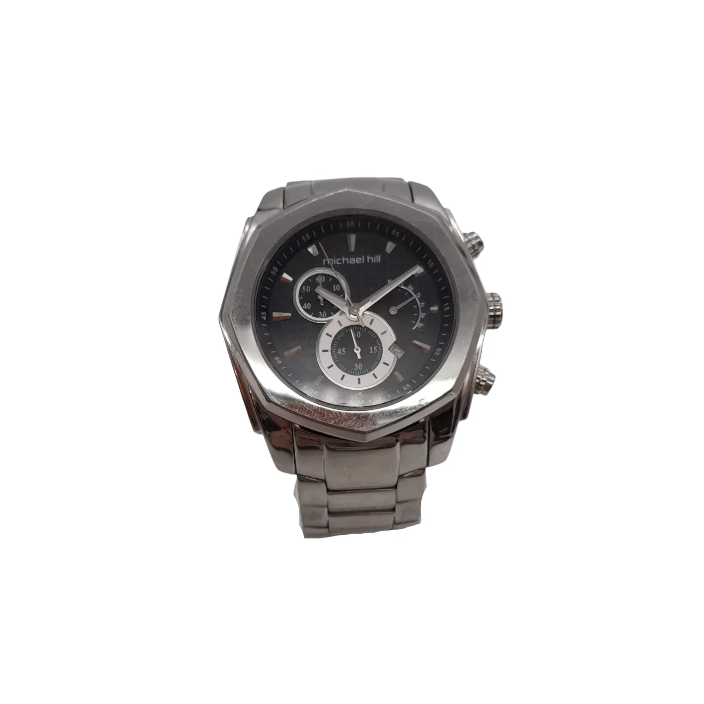 Mens Silver Michael Hill Watch 9392 Stainless Steel – WL 1279741