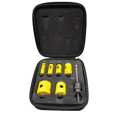 Starrett Ulti-Mate Rapid Change 6 Piece Electricians Hole Saw Kit (MR)