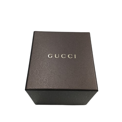 Gucci I-Gucci 114.1 Men’s Silver Watch with Orange Rubber Band (NA 136780)