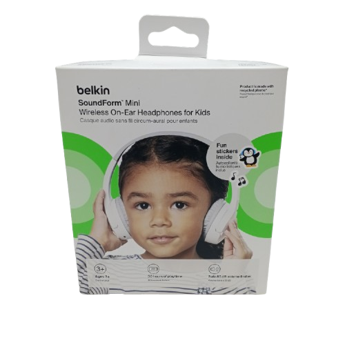 Belkin Bluetooth Child Headphones SoundForm Mini (AUD002 V3) – FACTORY SEALED Like New Second Hand  (WR)
