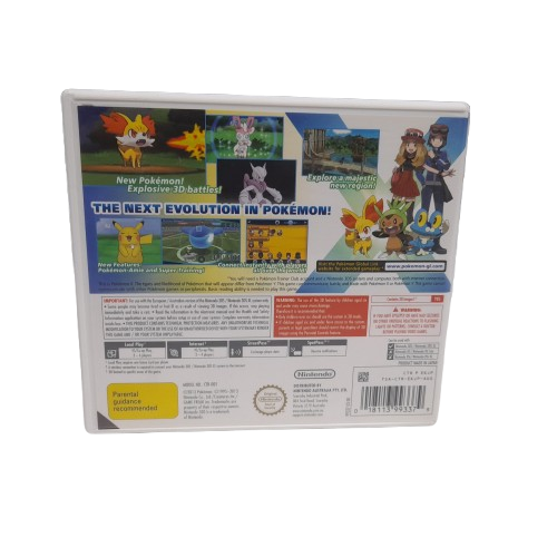 Pokemon Y Version Nintendo 3DS with Case No Manual (LN)