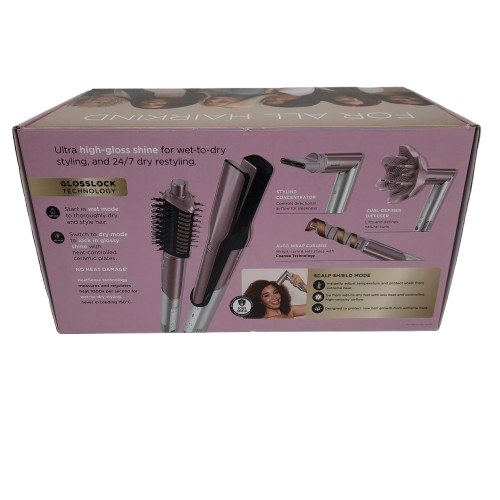 Shark HD6054SPKANZ Glam Ceramic Air Styling and Drying System Pink (LN)
