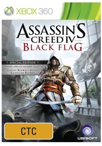 Assassin’s Creed IV Black Flag Xbox 360 Game  – Good Condition With Manual