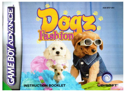 Dogz Fashion Nintendo Gameboy Advance Game Cartridge Only (CP-1352656)