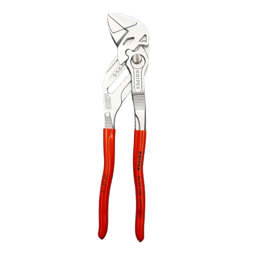 Knipex Plier Wrench, 250 mm Overall, Angled, Bent, Flat, Straight Tip (LN)