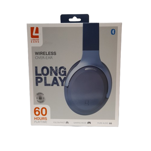 Liquid Ears Long Play Bluetooth Headphones Blue (In The Box) (MR)