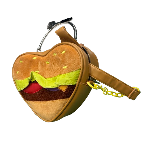 Loungefly Nickelodeon Krabby Patty Heart Bag (MK)