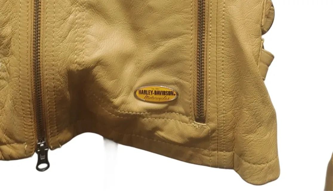 Harley Davidson Leather Jacket 2 In 1 Yellow Ladies (1419207) (GB)