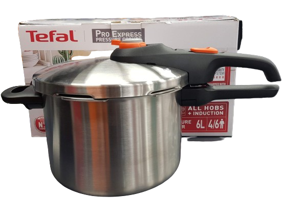 Tefal 6 Litre Pro Express Induction Stainless Steel Pressure Cooker New In Box