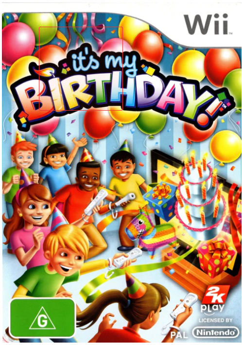 Its My Birthday Wii Game Good Condition With Manual