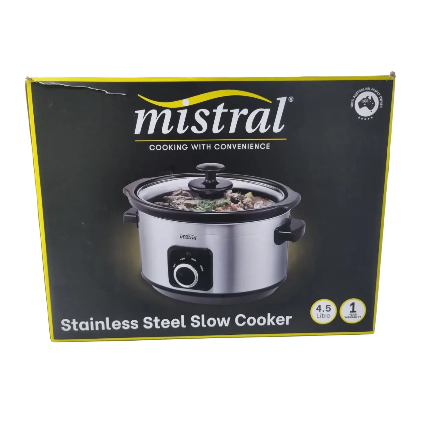 Mistral MSC472 Slow Cooker Silver In Box (WR 1412656)