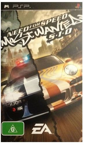 Need For Speed Most Wanted 5-1-0 PSP Game In Case With EB Games Cover (GE1353820)
