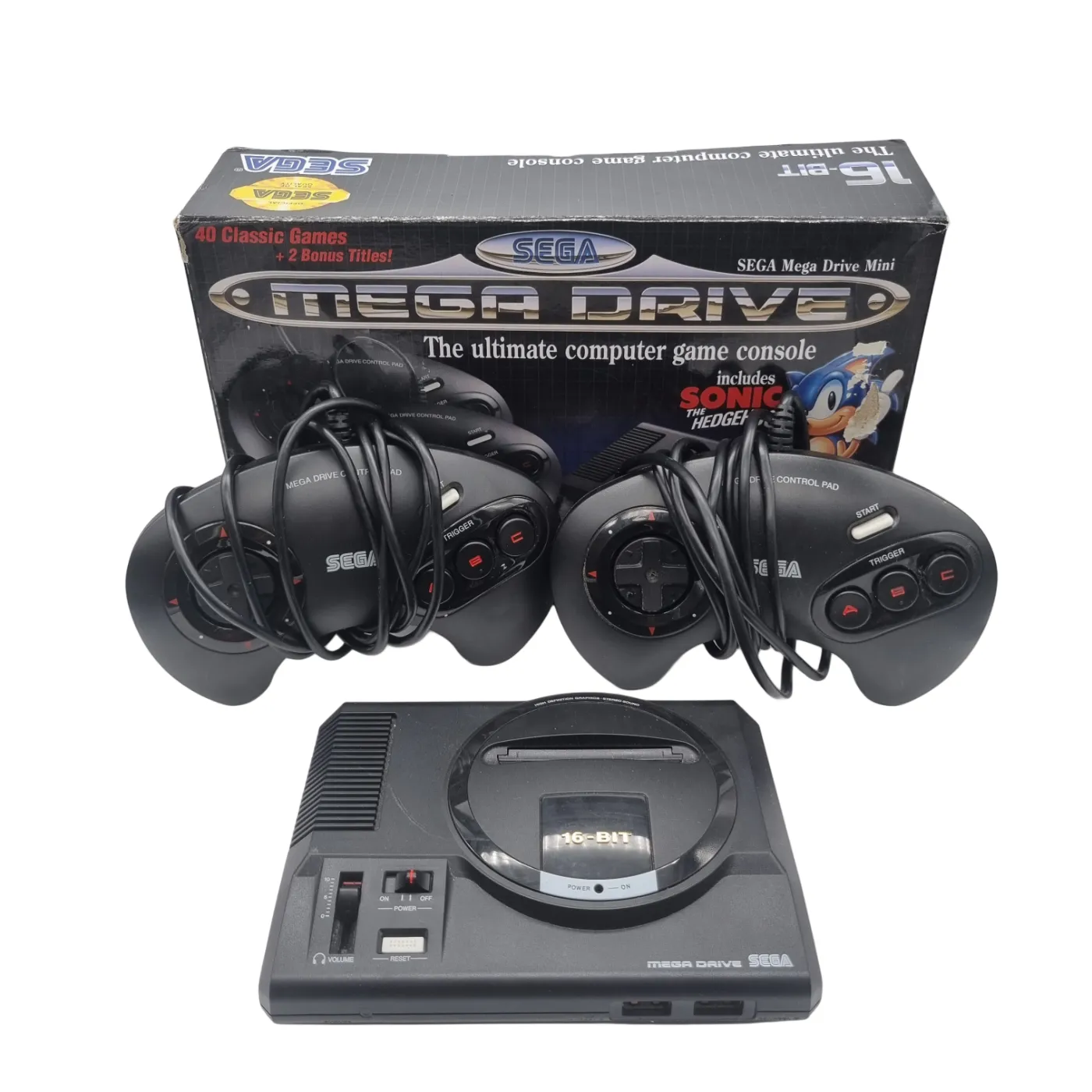 Sega Mega Drive Mini Console (MK-16010) In Box + Two Controllers + Manual