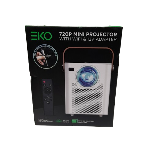 EKO K720PUSBC12V 720P Mini Projector in Box (LN)