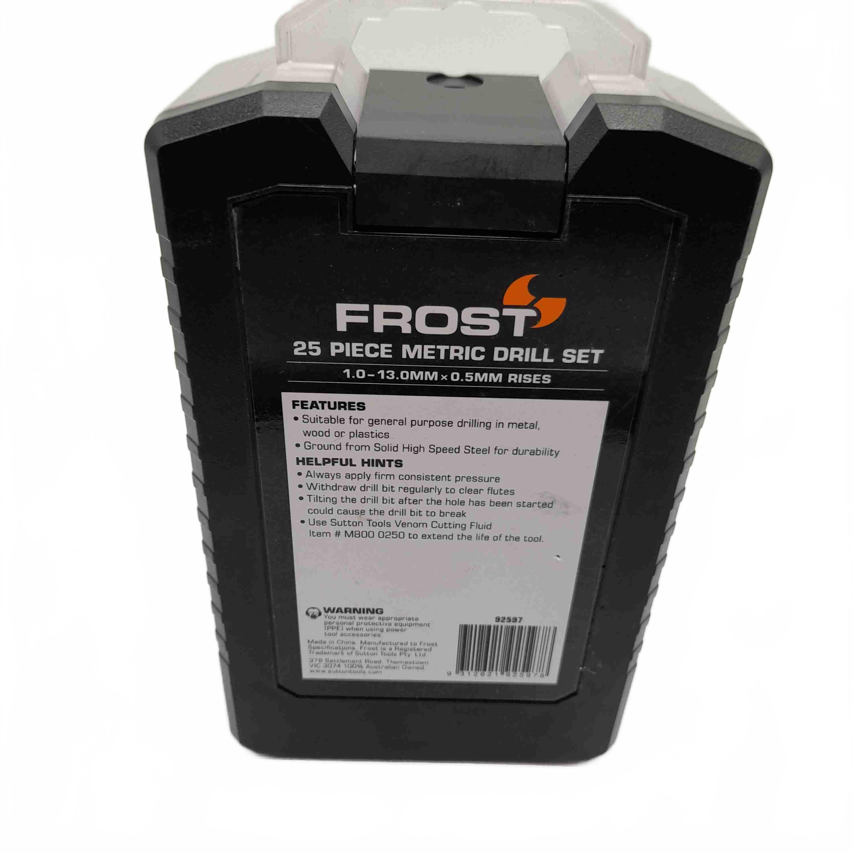 Frost Drill Piece Set Hss 25 Piece Metric (WL1436590)