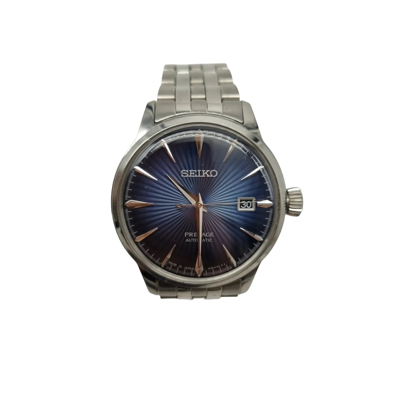 Seiko Presage Cocktail Time SRPB41J1 Men’s Automatic Watch with Blue Dial With Box and Spare Links (WR1405250)