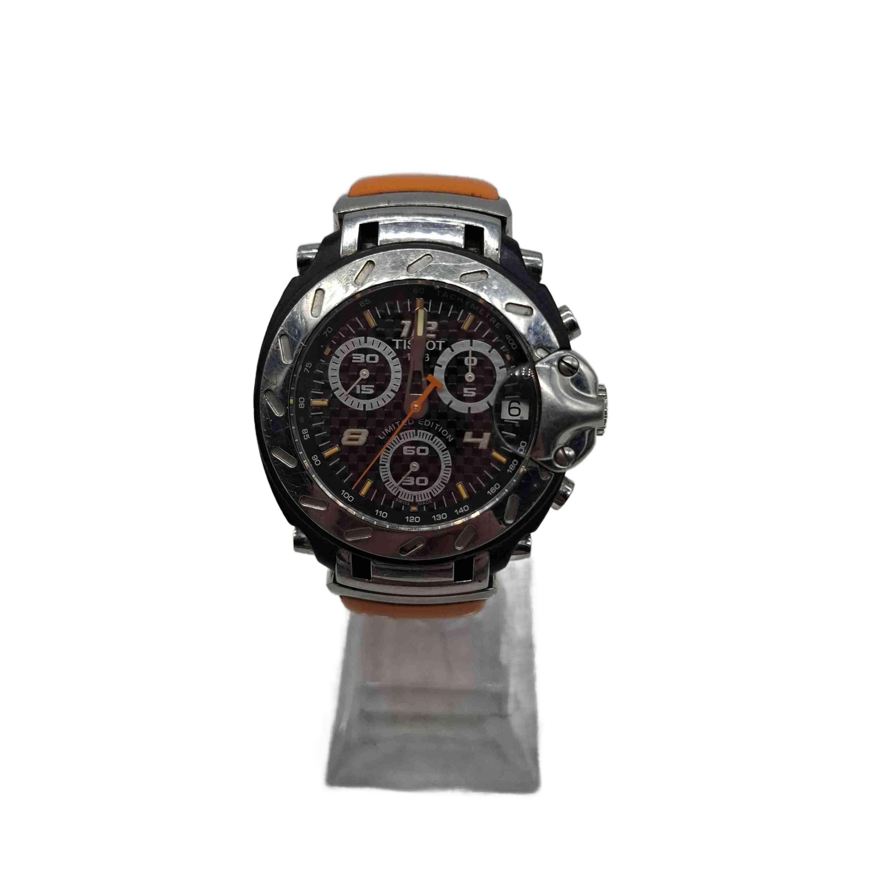 Men’s Tissot T-Race Nicky Hayden Limited Edition Orange Rubber Band Analog Watch *Needs New Battery (1433395)