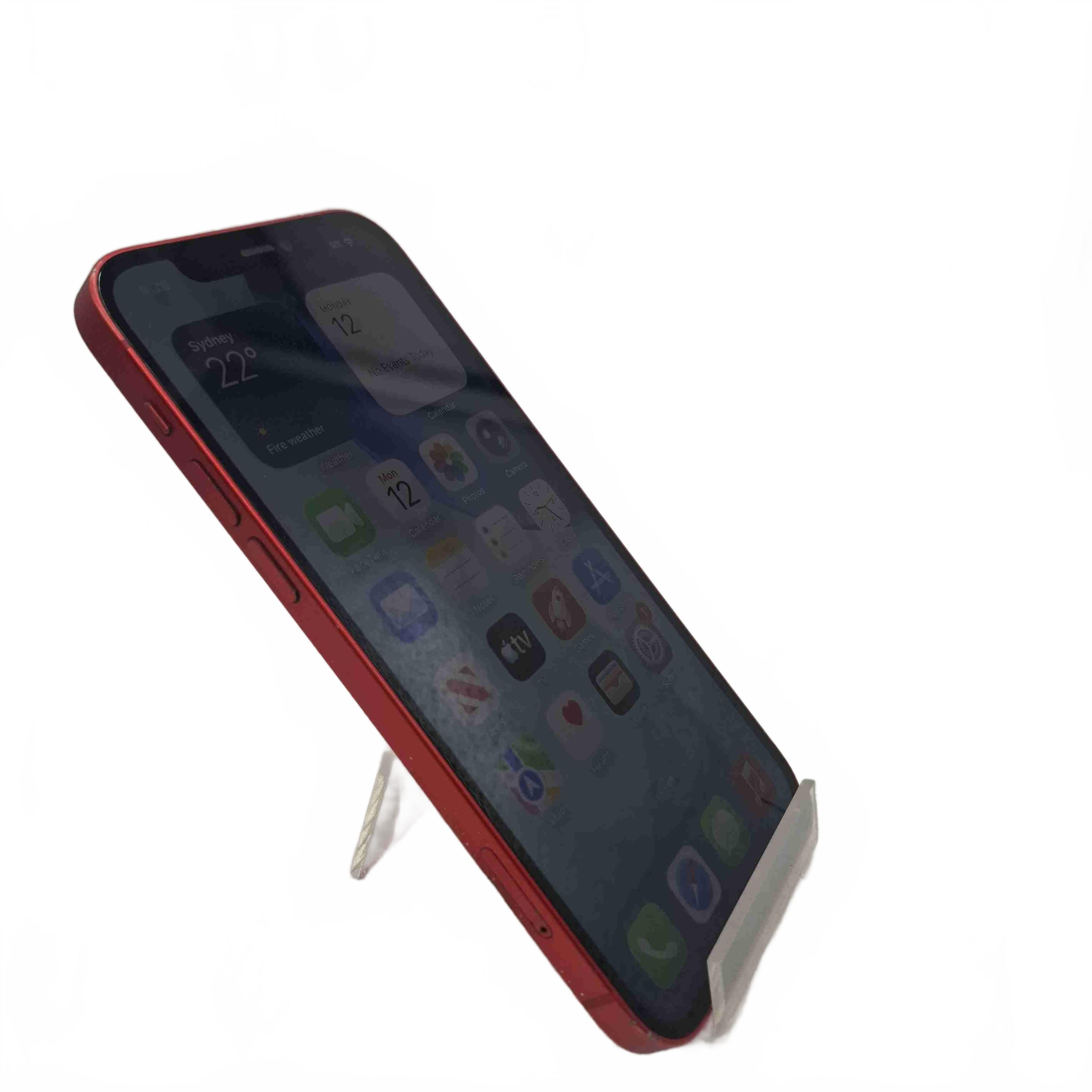 *SOLD AS IS* Apple iPhone 12 128GB Product Red A2403 Mobile Phone *Speakers Blown* (1432031)