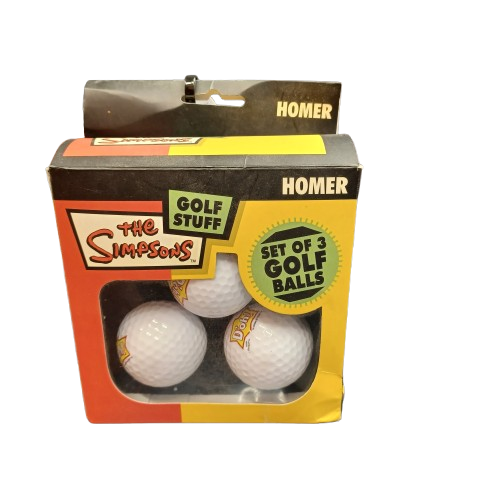 The Simpsons Golf Stuff Set of 3 Golf Balls (WR)
