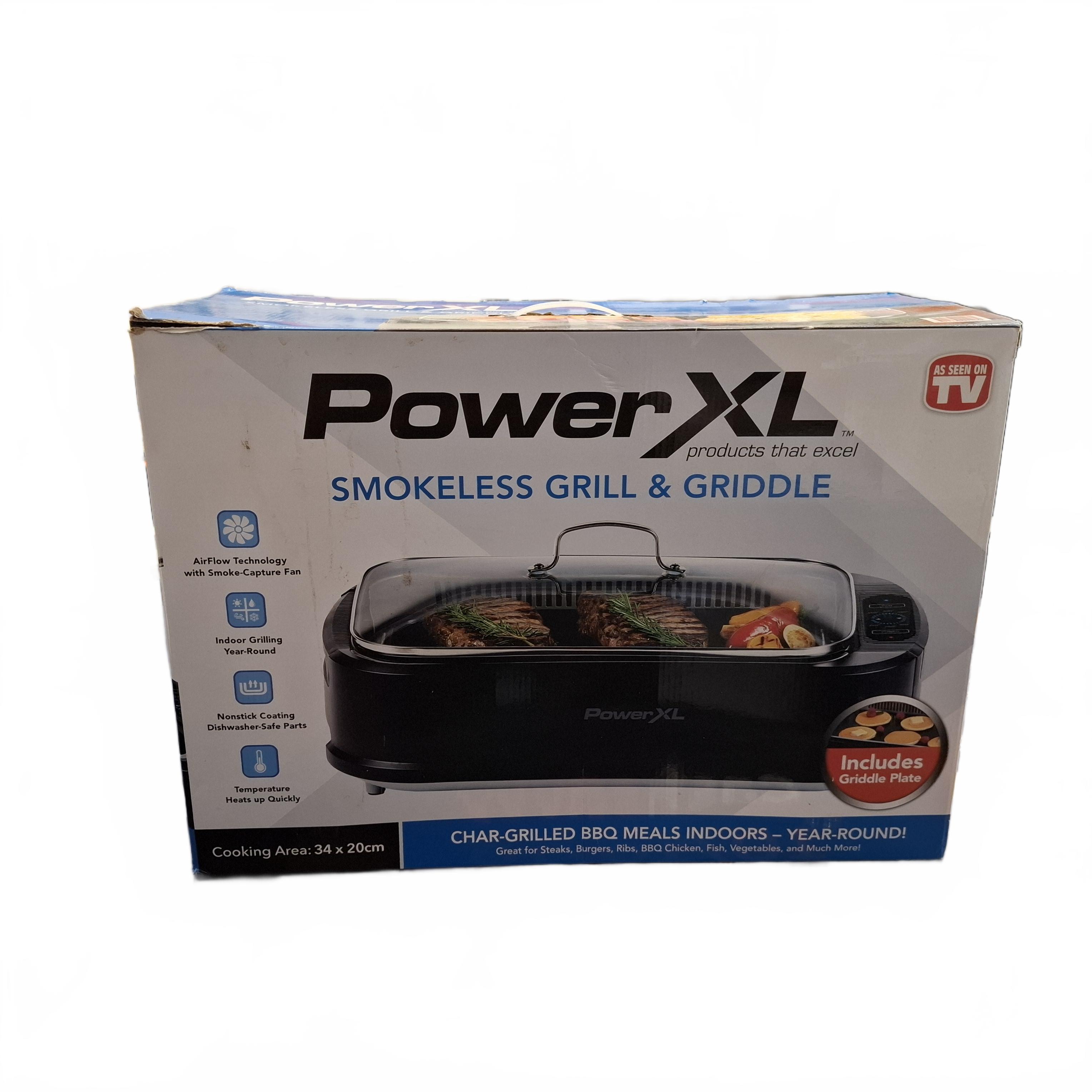 Power XL Smokeless Grill And Griddle Black (1433707) (JN)