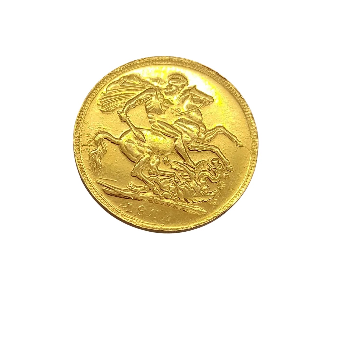 1908 British Full Sovereign Coin 22ct Yellow Gold 7.9 Grams In Coin Capsule (WL1418573)