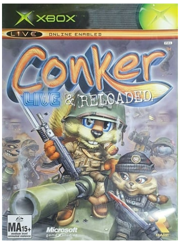 Microsoft XBOX Game Conker Live + Reloaded, Good Condition, With Case + Manual