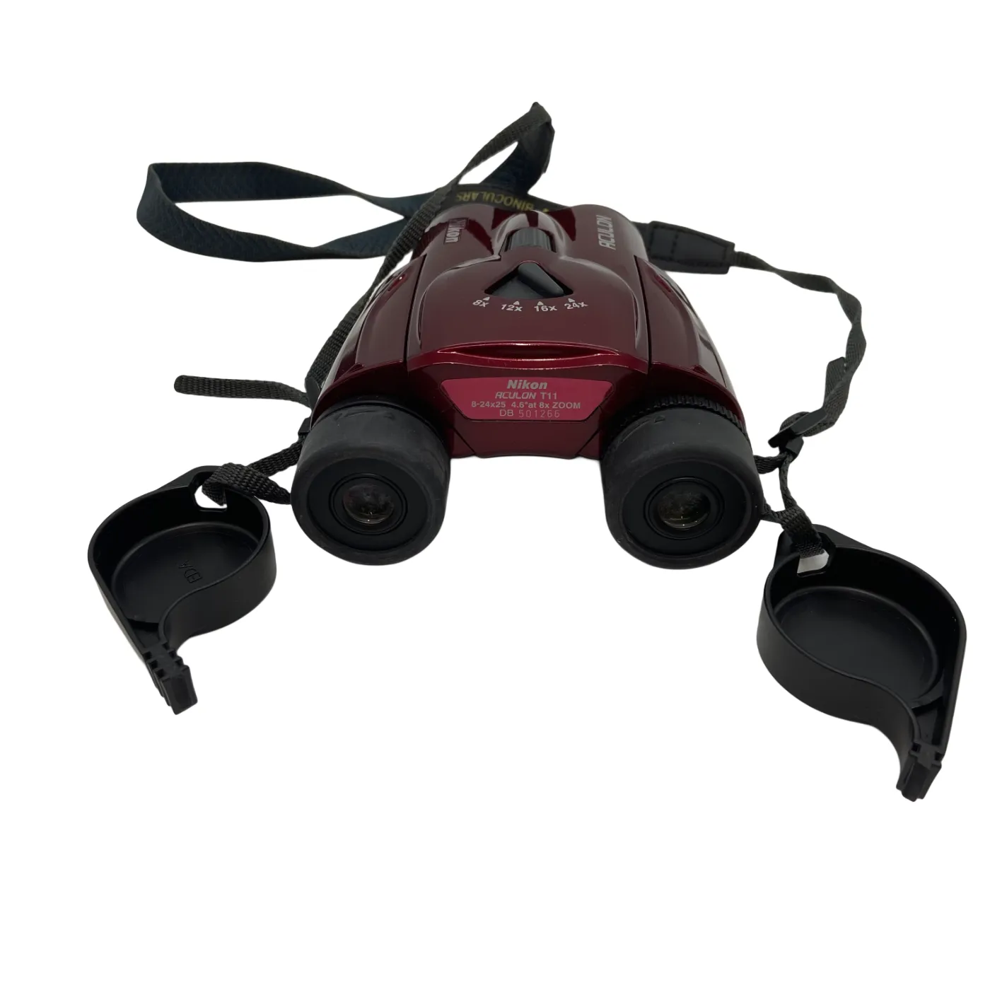 Nikon Aculon T11 8-24×25 Red Binoculars with Pouch