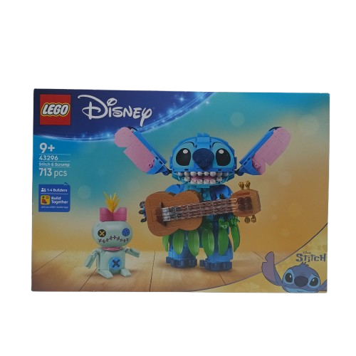 Disney Stitch Lego 43296 Stitch And Scratch, Factory Sealed (CP)