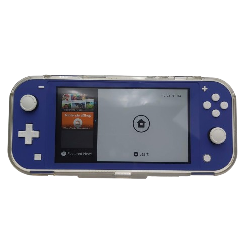 Nintendo Switch Lite HDH-001 Blue – Handheld Console with Clear Case (No Charger)
