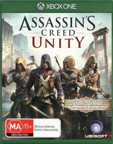 Assassins Creed Unity – Xbox One Game Preowned, With Case and Manual (WR)