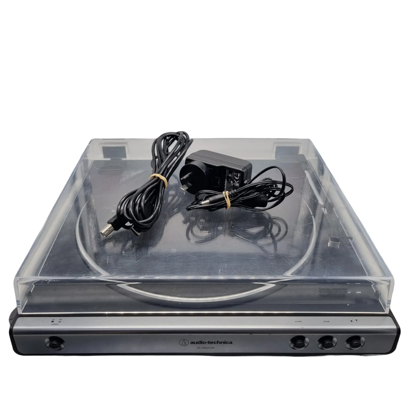 *SOLD AS IS* Audio Technica Turntable AT-LP60XUSB + Cord *Needs Needle Replacement* (WR 1368682)