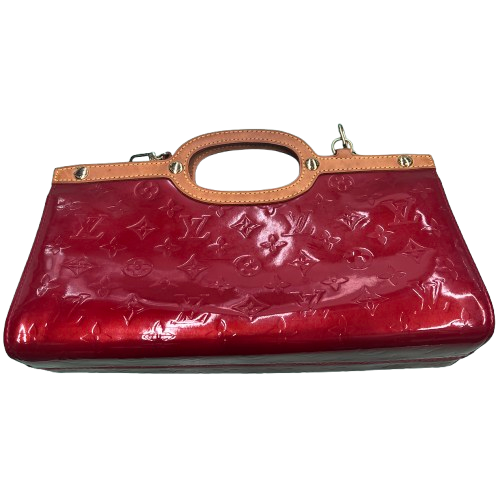 Louis Vuitton Red Monogram Vernis Roxbury Drive Bag Red (MK)