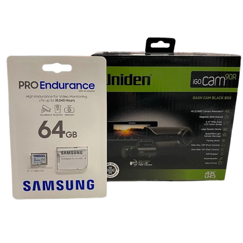 Uniden iGO 90R Dash Camera With Box And SD Card (NG1350123)