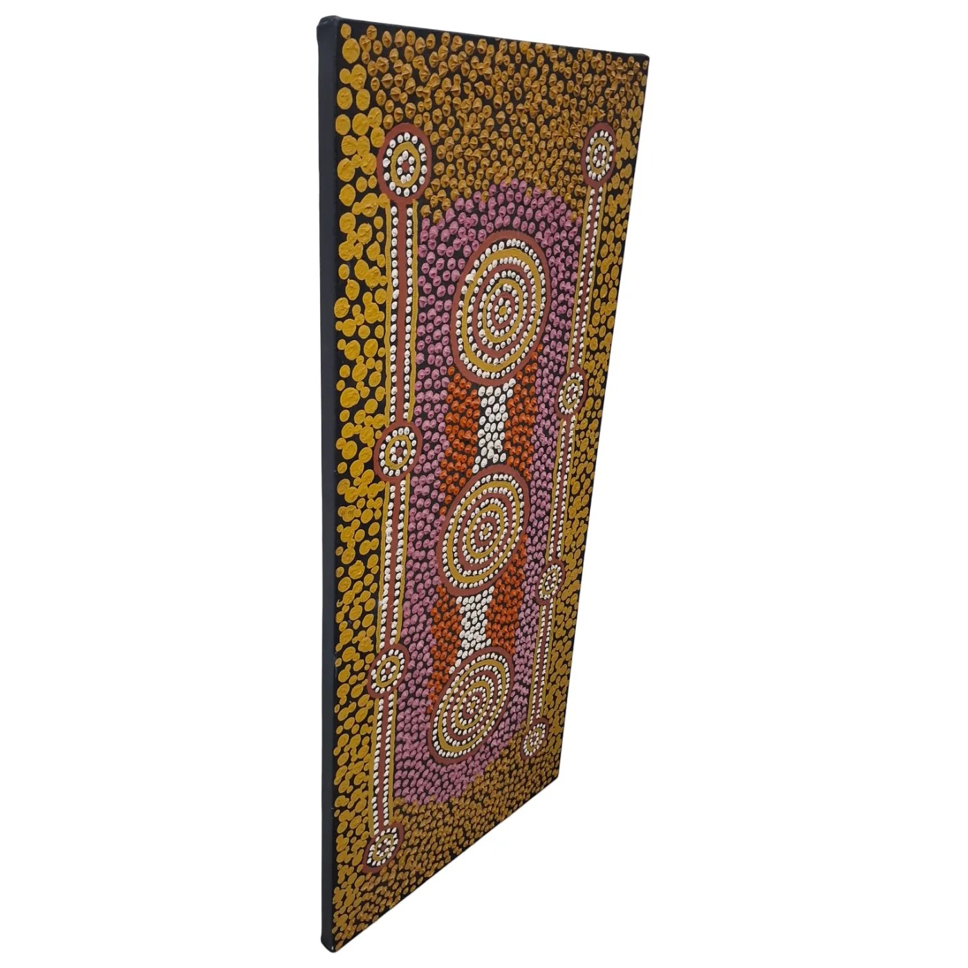 Aboriginal Art Painting Signed Back Jappanari (WR 1298662) **Pick Up Only**